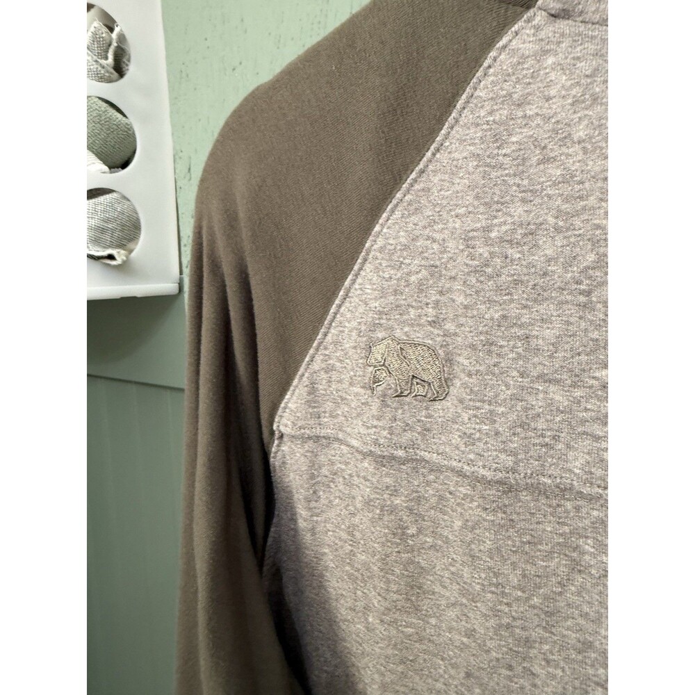 The Normal Brand Men’s Puremeso Retro Henley Long Sleeve Grey Cotton T-Shirt L - Picture 4 of 7
